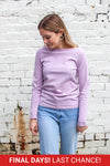 Alisa Top - Lilac Stripe