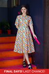 Lulu Dress - Peach Floral