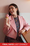 Maeve Biker - Flamingo Denim