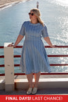 Rio Dress - Blue Stripe