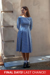 Rosa Dress - Blue Scollop