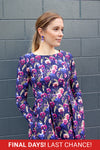Rosa Dress - Pansy Print