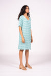 Hazel Dress S/S - Green Tile | SAMPLE