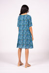 Hazel Dress S/S - Azure Floral | SAMPLE