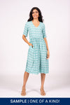 Otama V Dress S/S - Green Tile | SAMPLE