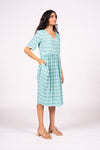 Otama V Dress S/S - Green Tile | SAMPLE