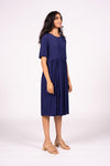 Otama Dress S/S - Navy | SAMPLE