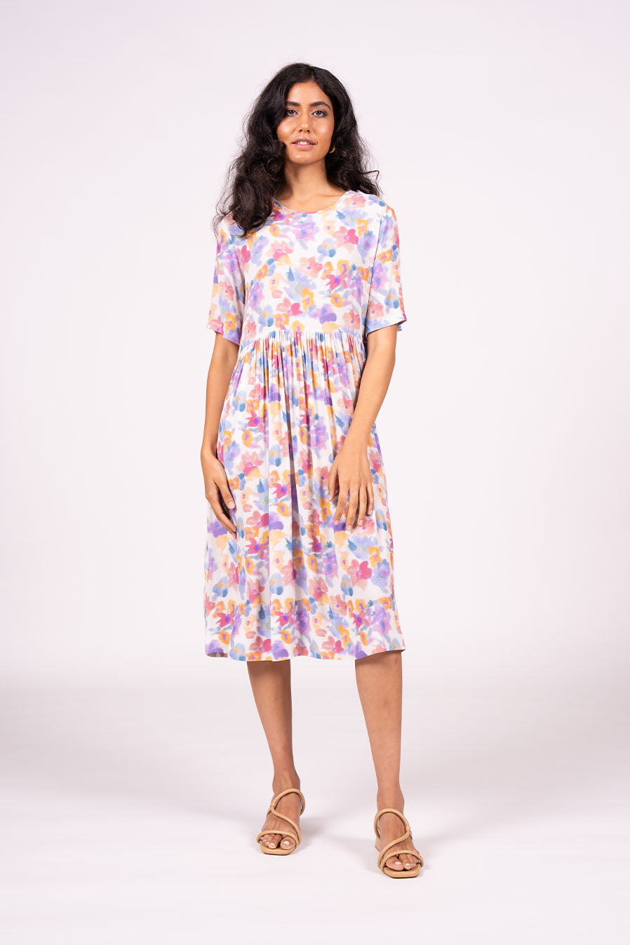 Otama Dress S/S - Hazy Floral | SAMPLE