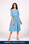 Otama Dress S/S - Blue Tile | SAMPLE
