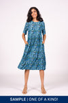 Otama Dress S/S - Azure Floral | SAMPLE