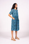 Otama Dress S/S - Azure Floral | SAMPLE