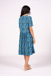 Otama Dress S/S - Azure Floral | SAMPLE