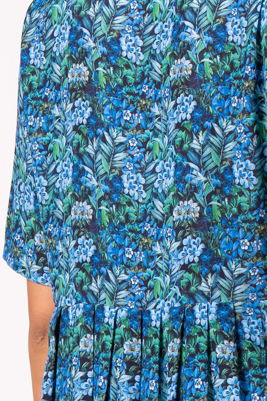 Lucia Dress S/S - Azure Floral | SAMPLE