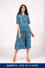 Lucia Dress S/S - Azure Floral | SAMPLE
