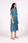 Lucia Dress S/S - Azure Floral | SAMPLE