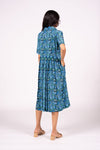 Lucia Dress S/S - Azure Floral | SAMPLE