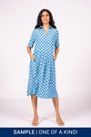 Lucia Dress S/S - Blue Tile | SAMPLE