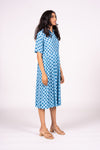 Lucia Dress S/S - Blue Tile | SAMPLE