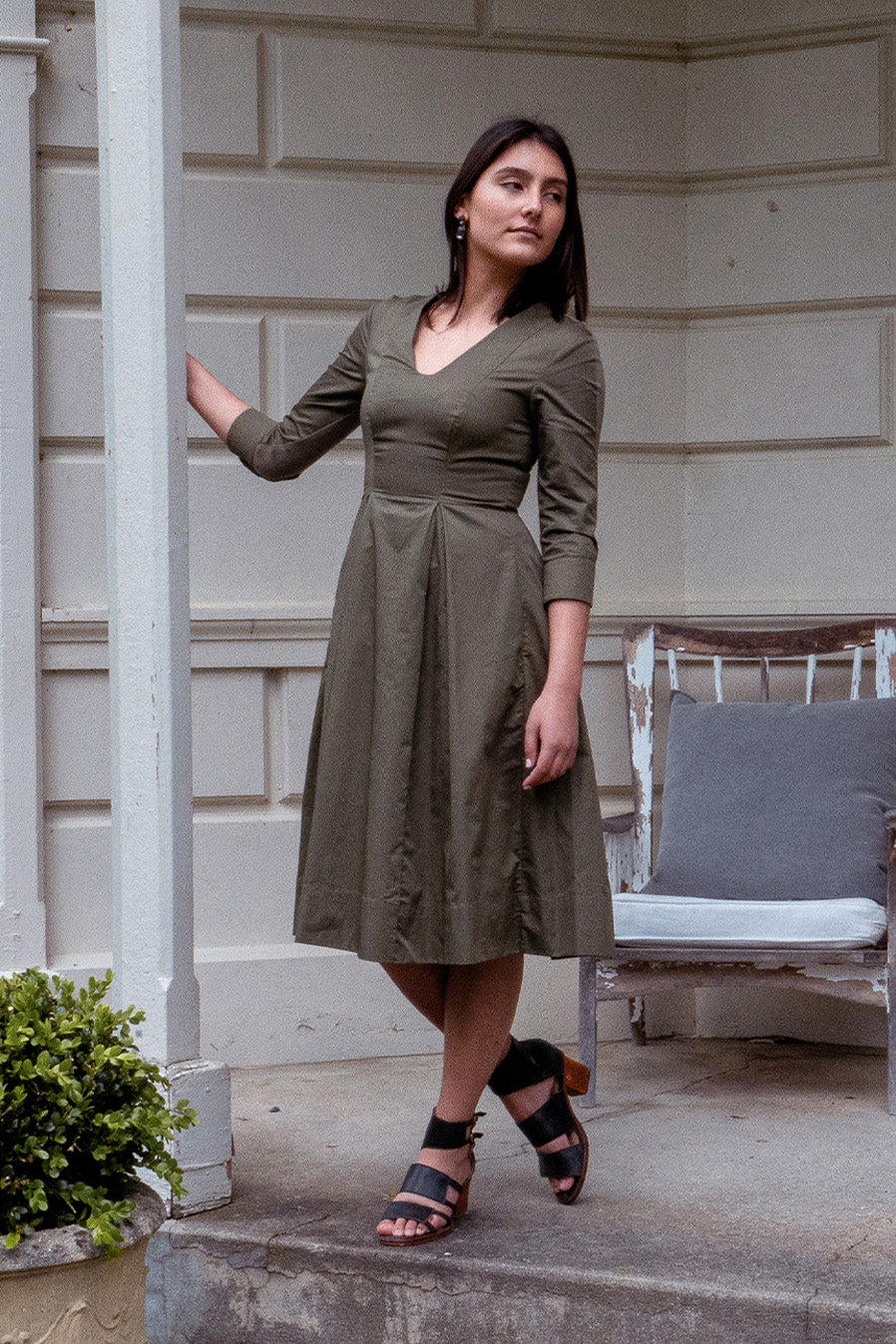 Gisele Dress - Khaki
