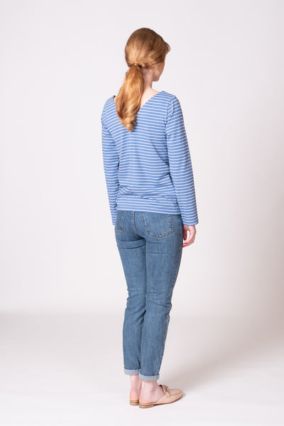 Alisa Top - Blue Stripe