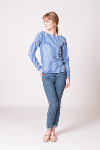 Alisa Top - Blue Stripe