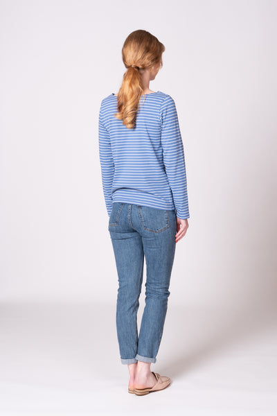 Alisa Top - Blue Stripe
