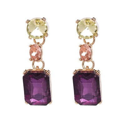 Royal Earrings - Purple