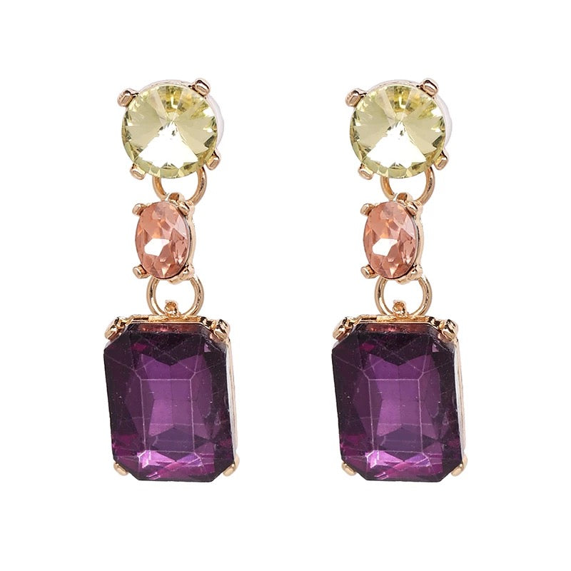 Royal Earrings - Purple