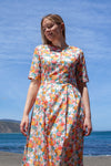 Lulu Dress - Peach Floral