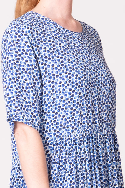 Otama Dress - Blue Spot