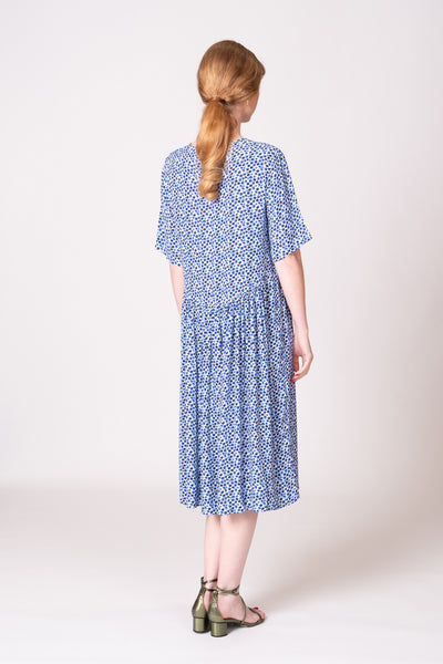 Otama Dress - Blue Spot