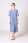 Otama Dress - Blue Spot