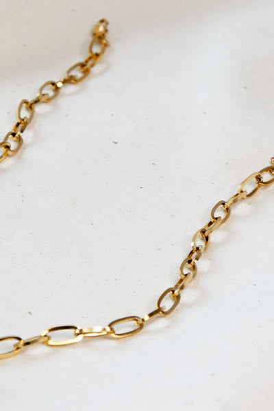 Paper Clip Chain - Gold Medium