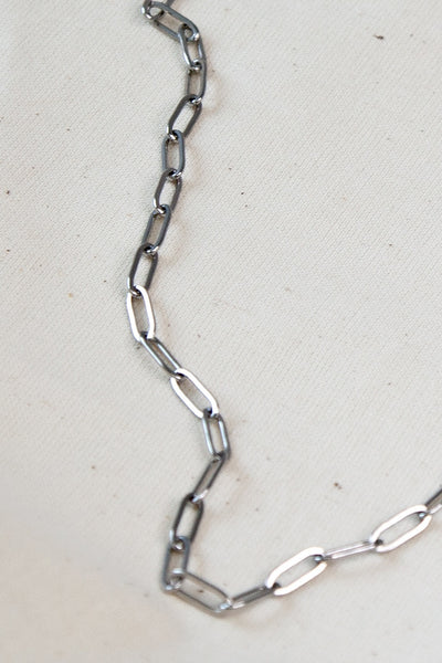 Paper Clip Chain - Silver Small