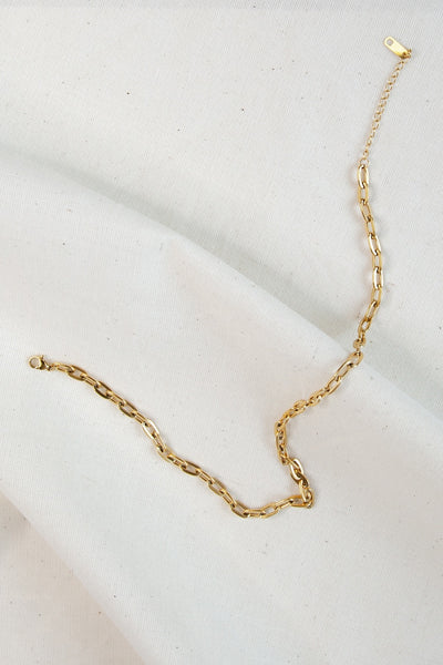 Paper Clip Chain - Gold Small