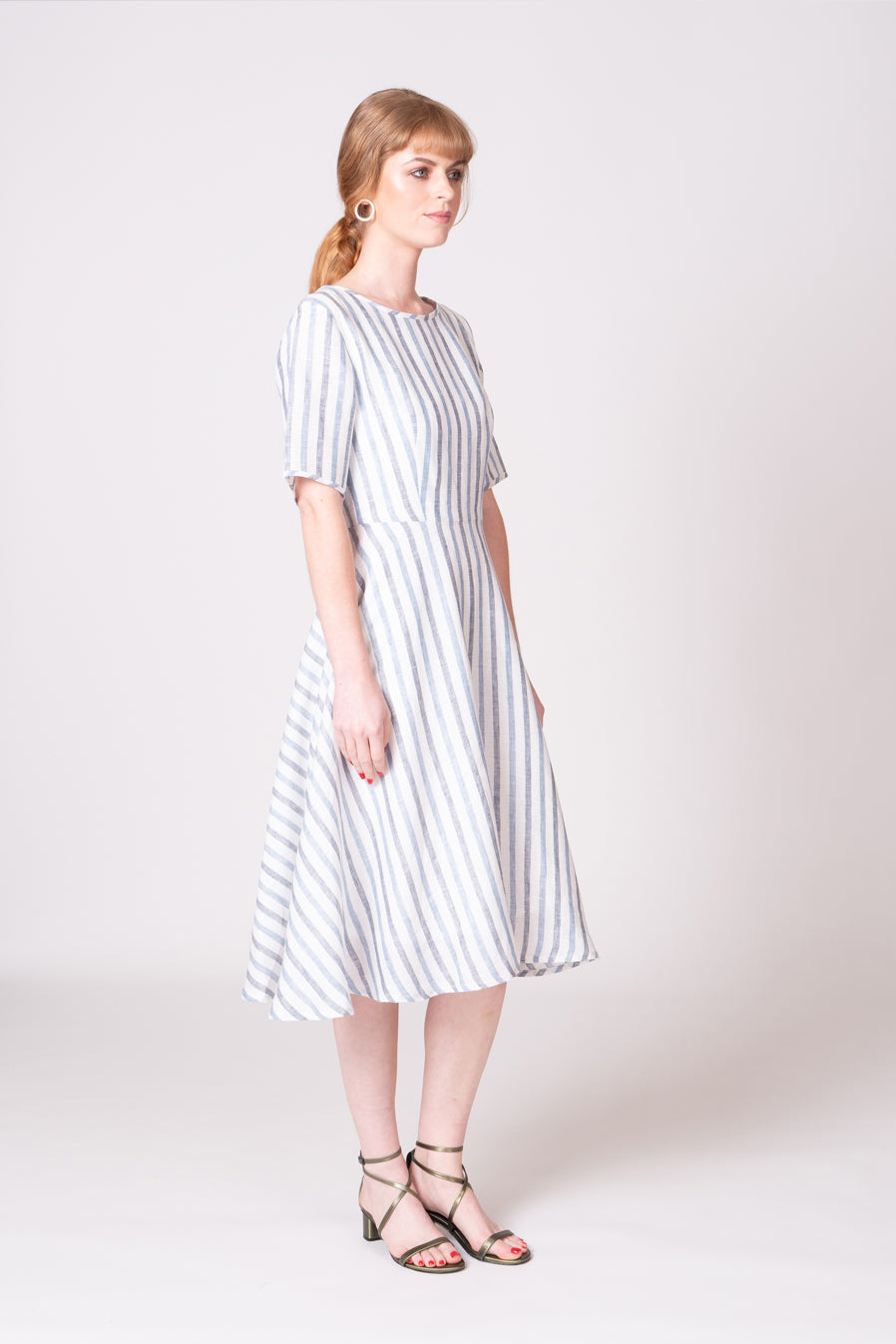 Rio Dress - Blue/White Stripe