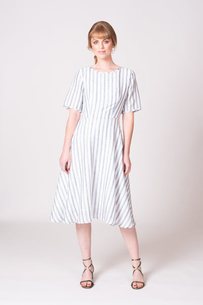 Rio Dress - Blue/White Stripe