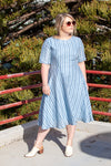 Rio Dress - Blue Stripe