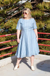 Rio Dress - Blue Stripe