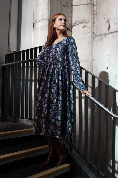 Otama Dress V - L/S - Paisley