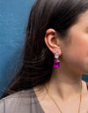 Autumn Earrings - Magenta