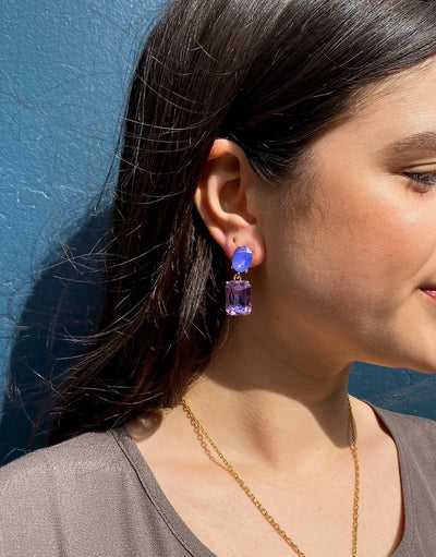 Autumn Earrings - Purple