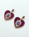 Frida Earrings - Magenta