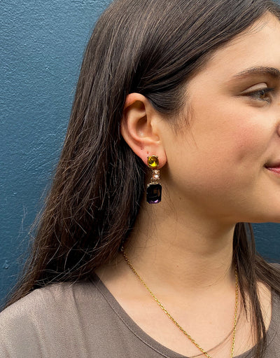Royal Earrings - Purple