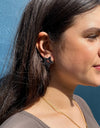Stella Earrings - Gunmetal