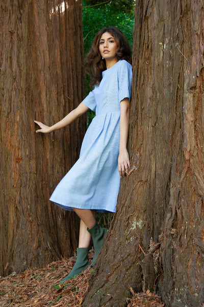 Lulu Dress - Blue Stripe