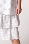 Carmen Dress - White/Navy