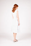 Carmen Dress - White/Navy