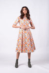 Lulu Dress - Peach Floral