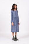 Otama Dress L/S - Blue Scollop